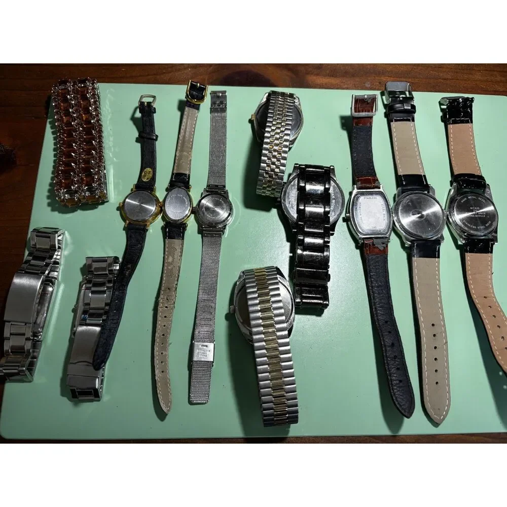 Lot of 12 men's and women's unbranded watches, untested